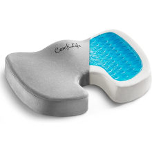 Gel Enhanced Seat Cushion - Non-Slip Orthopedic Gel & Memory Foam Coccyx Cushion for Tailbone Pain - Office Chair Car Seat Cushion - Sciatica & Back Pain Relief